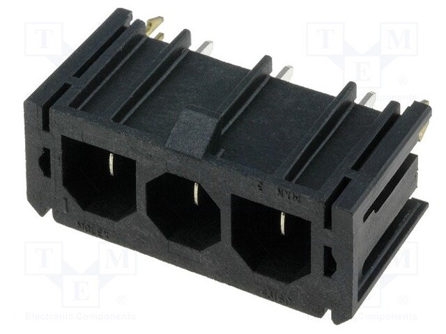 Connector: wire-board; SABRE; socket; male; PIN: 3; tinned; 18A; THT