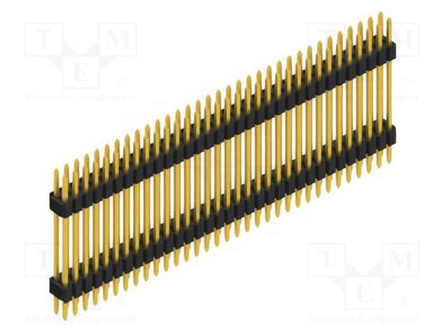 Connector: pin strips; pin header; male; PIN: 66; 1.27mm; THT; 2x33