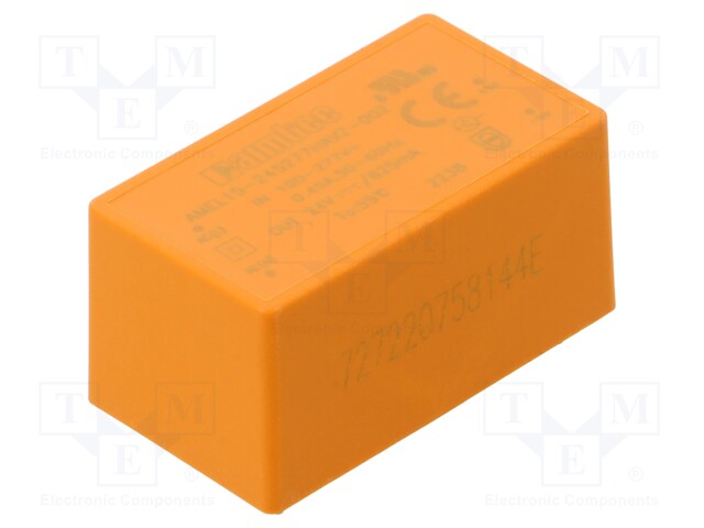 Converter: AC/DC; 15W; 85÷305VAC; Usup: 100÷430VDC; Uout: 24VDC