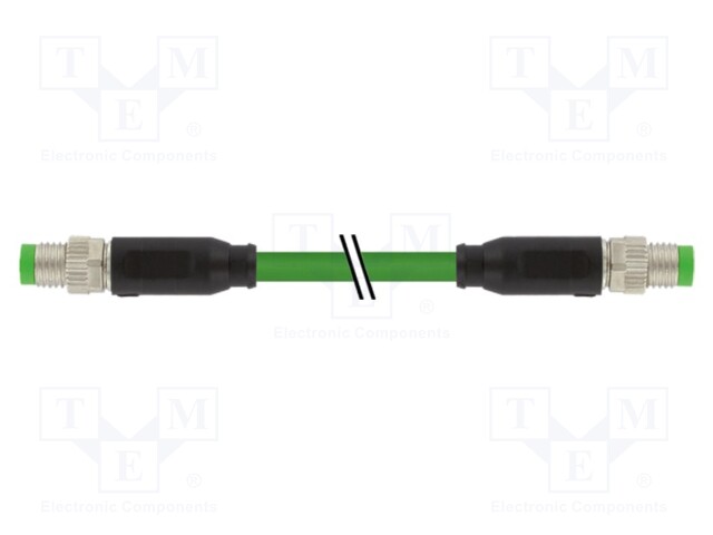 Connection lead; IP67; 50VAC; 60VDC; 4A; 10m; Series: 7000; PIN: 4