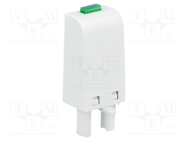 Signaling module; Mounting: socket; Indication: LED; Colour: green
