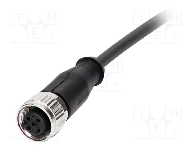 Plug; M12; PIN: 3; female; A code-DeviceNet / CANopen; 0.5m; cables