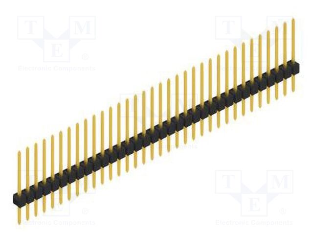 Connector: pin strips; pin header; male; PIN: 34; 2.54mm; THT; 1x34