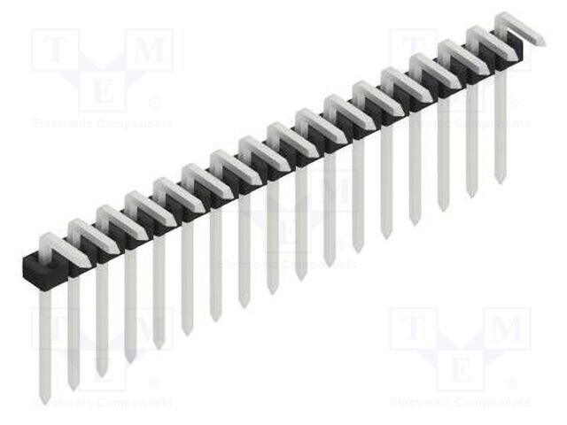 Connector: pin strips; pin header; male; PIN: 17; 2mm; THT; 1x17