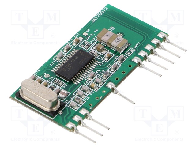 Module: RF; FM receiver; ASK,FSK; 433.92MHz; -102dBm; 4.5÷5.5VDC