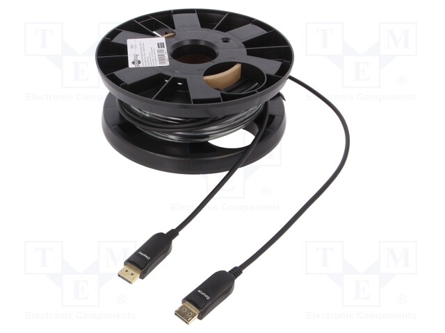 Cable; DisplayPort 1.4,HDCP 2.2,optical; 20m; black