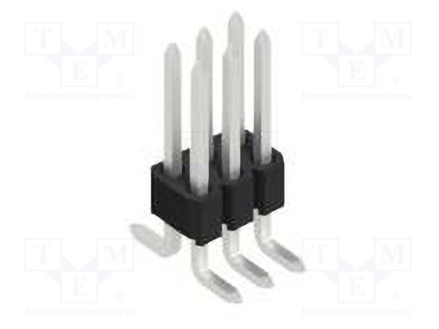 Connector: pin strips; pin header; male; PIN: 6; 1.27mm; SMT; 2x3