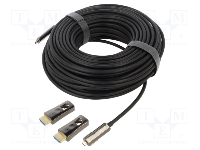 Cable; HDCP 2.2,HDMI 2.0,optical; 30m; black; Core: OFC