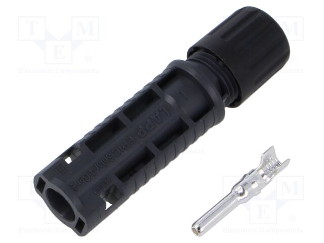Connector: solar; male; straight; 4÷6mm2; with contacts; crimped