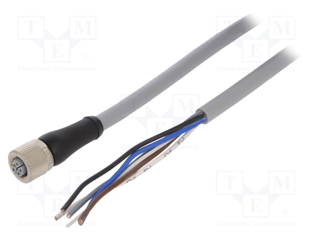 M12; PIN: 5; female; L code-Power; Len: 1.5m; Insulation: PUR; IP67