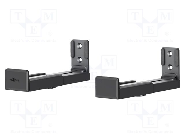 Soundbar holder; 15kg; 2pcs; H: 51mm; W: 166mm; D: 79mm