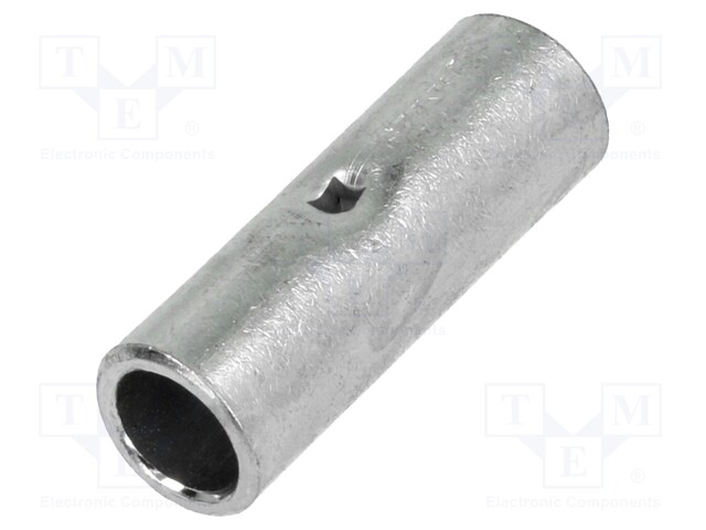 Butt splice; non-insulated; copper; 25mm2; tinned; crimped