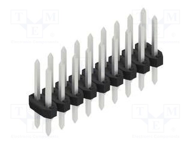 Connector: pin strips; pin header; male; PIN: 18; 2mm; THT; 2x9; 100V