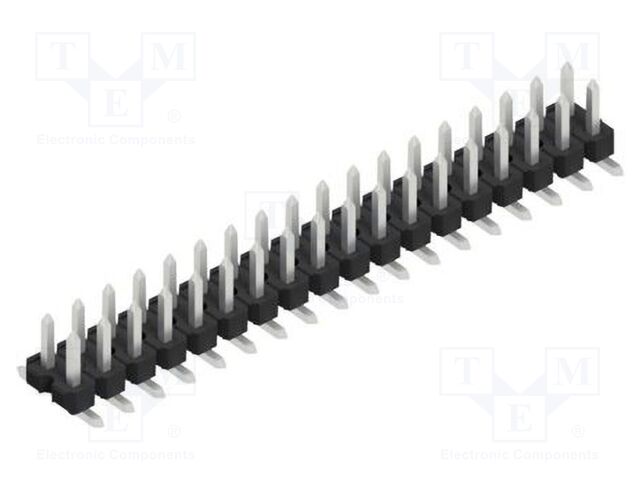 Connector: pin strips; pin header; male; PIN: 36; 2.54mm; SMT; 2x18