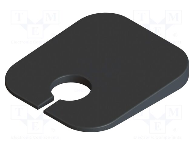 Camera spacer; black; Features: sloped 5°