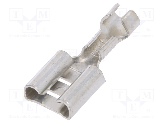 Terminal: flat; 6.3mm; 0.8mm; female; 0.5÷1mm2; crimped; for cable