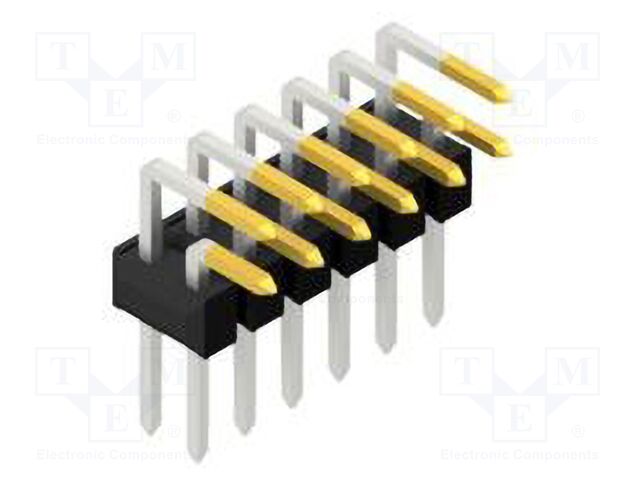 Connector: pin strips; pin header; male; PIN: 12; 2.54mm; THT; 2x6
