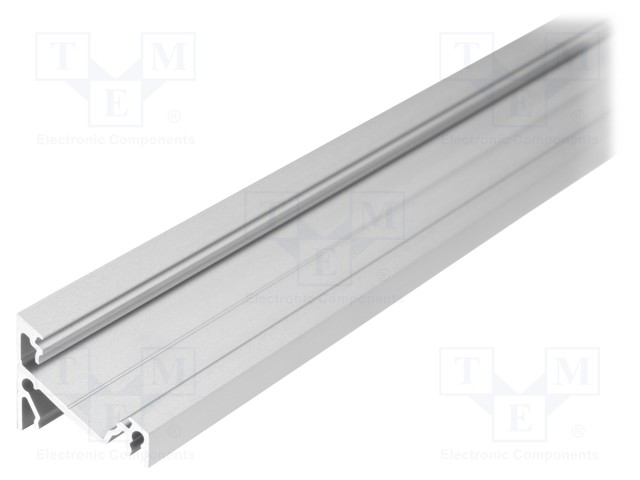 Profiles for LED modules; angular; natural; L: 1m; aluminium