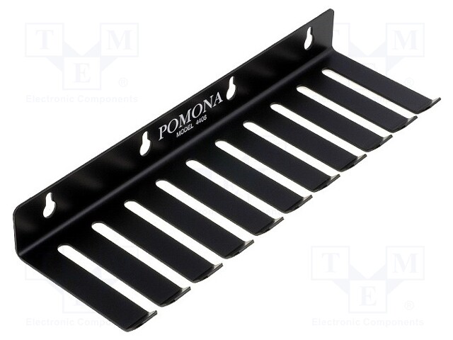 Hanger for test leads; Number of slots: 10; Mat: steel; L: 279.4mm