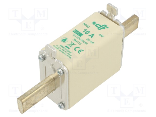 Fuse: fuse; aM; 10A; 690VAC; NH0