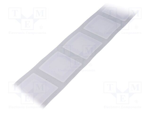 RFID sticker; ISO 14443A; 13.56MHz; 180BROM; 45x45mm; rectangular