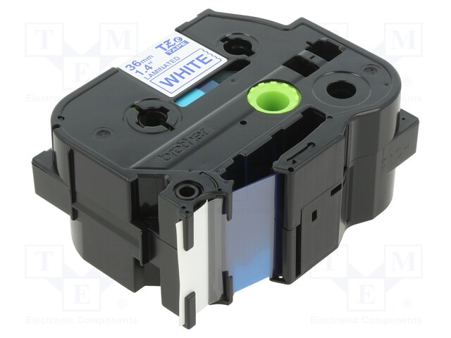 Tape; Width: 36mm; Colour: white; Character colour: blue; L: 8m