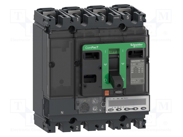 Power breaker; Inom: 100A; IP40; -25÷70°C; 690VAC