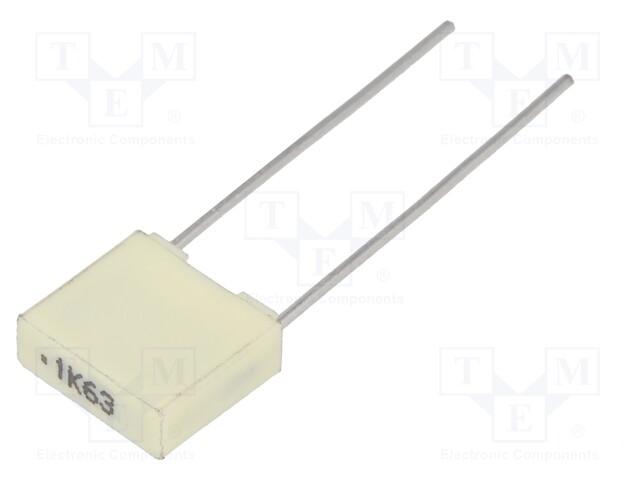 Capacitor: polyester; 100nF; 40VAC; 63VDC; Pitch: 5mm; ±10%