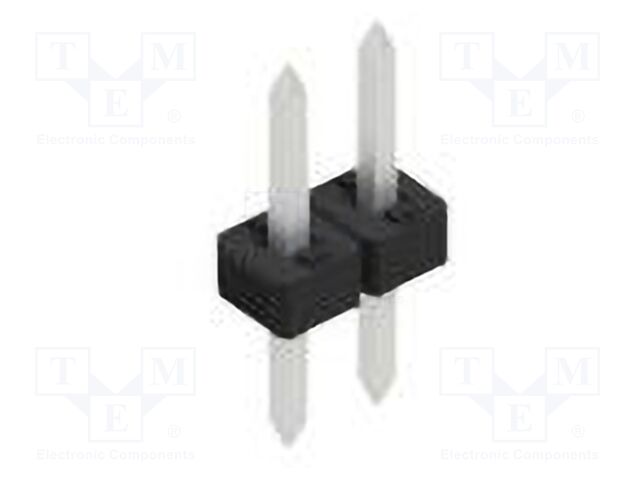 Connector: pin strips; pin header; male; PIN: 2; 2mm; THT; 1x2; 100V