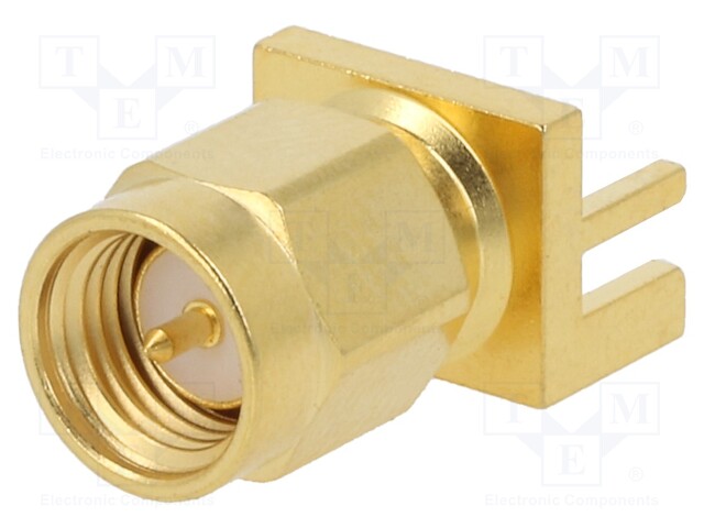 Socket; SMA; male; card edge,middle board mount; horizontal; 50Ω