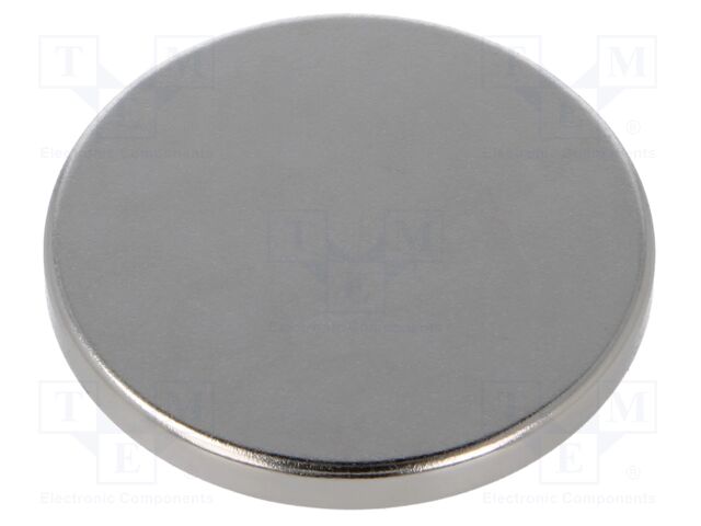 Magnet: permanent; neodymium; 76N; Ø: 38mm; H: 4mm
