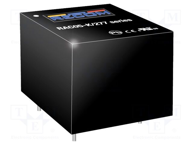 Converter: AC/DC; 5W; Uout: 3.3VDC; Iout: 1.51A; 77%; Mounting: PCB