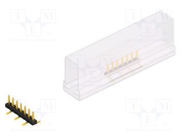 Connector: pin strips; pin header; male; PIN: 7; 2mm; SMT; 1x7; 100V