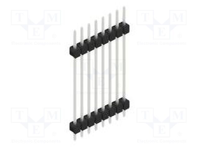 Connector: pin strips; pin header; male; PIN: 8; 2.54mm; THT; 1x8