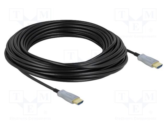 Cable; HDMI plug,both sides; HDMI 2.0,High Speed,optical; black