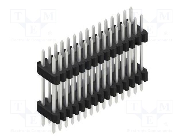 Connector: pin strips; pin header; male; PIN: 30; 1.27mm; THT; 2x15