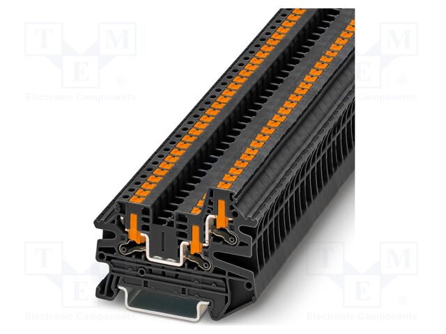 Splice terminal: rail; PTV; 24A; 800V; push-in; PA; L: 45.7mm; H: 60mm