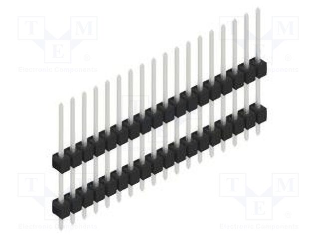 Connector: pin strips; pin header; male; PIN: 18; 2.54mm; THT; 1x18
