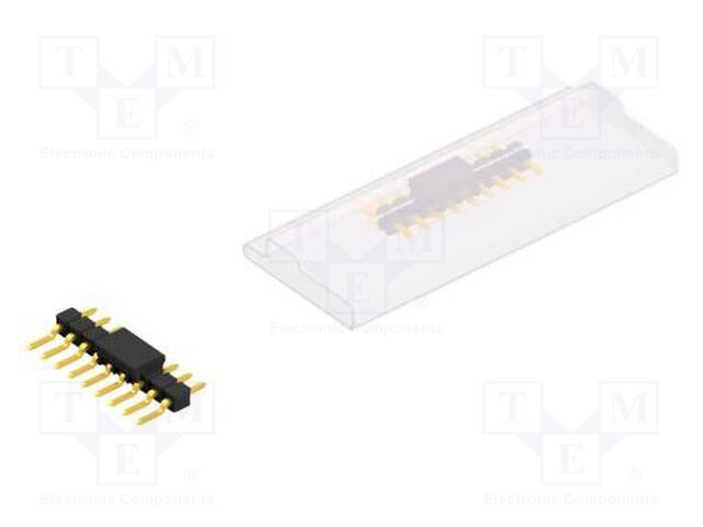 Connector: pin strips; pin header; male; PIN: 9; 2.54mm; SMT; 1x9
