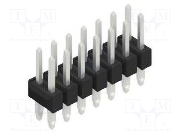Connector: pin strips; pin header; male; PIN: 14; 2.54mm; THT; 2x7