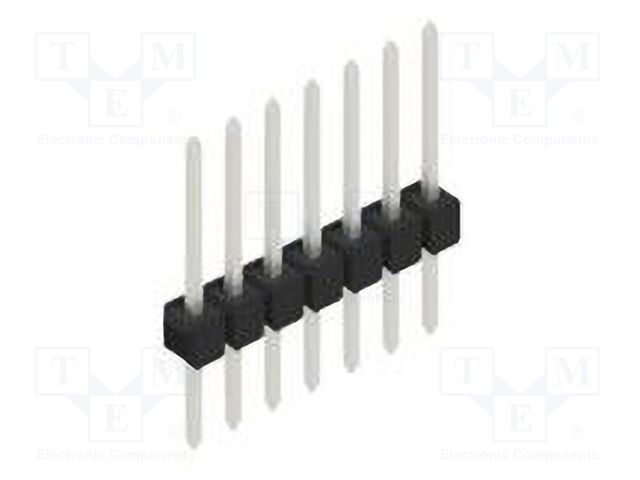 Connector: pin strips; pin header; male; PIN: 7; 2.54mm; THT; 1x7