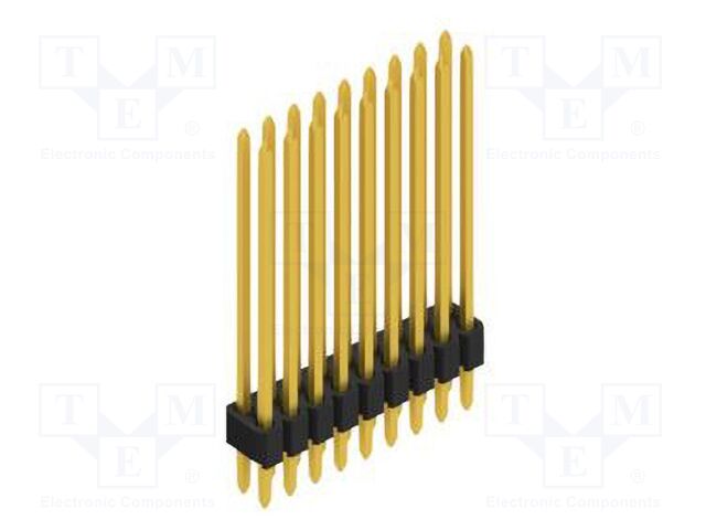 Connector: pin strips; pin header; male; PIN: 18; 1.27mm; THT; 2x9