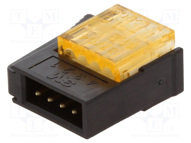 Plug; wire-wire/PCB; male; PIN: 4; 2mm; IDC; for cable; Mini-Clamp