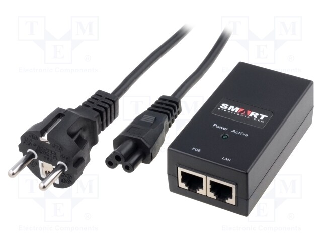 Power supply: PoE; 15VDC; 0.8A; Out: RJ45 socket; 12W; Case: desktop