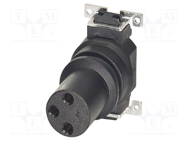 Connector: M8; PIN: 3; 4A; 48V; straight; unshielded; contact insert