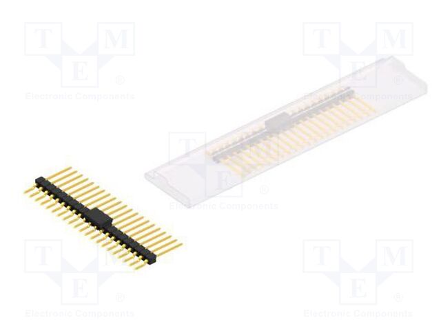 Connector: pin strips; pin header; male; PIN: 21; 2.54mm; SMT; 1x21