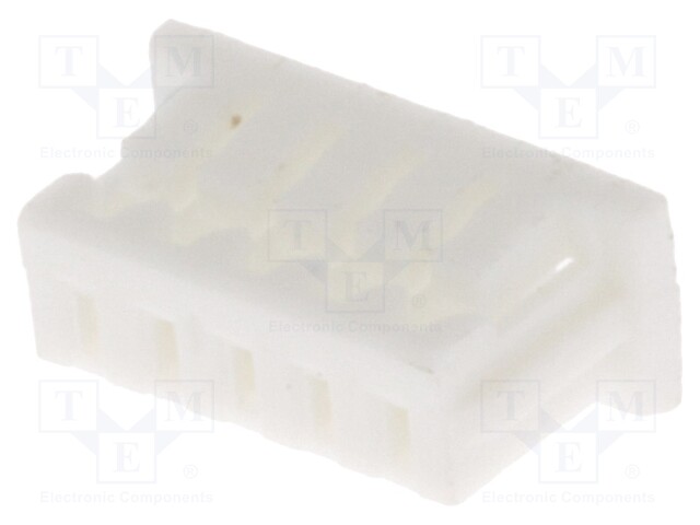 Plug; wire-board; female; 1.25mm; PIN: 5; w/o contacts; for cable