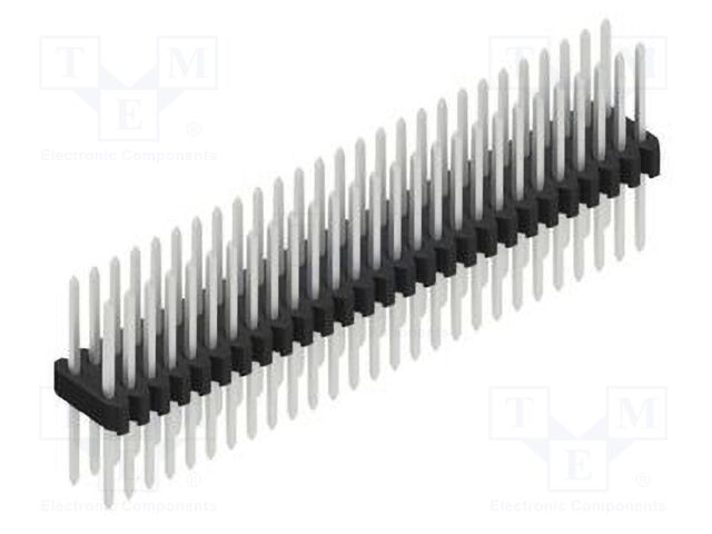 Connector: pin strips; pin header; male; PIN: 54; 1.27mm; THT; 2x27