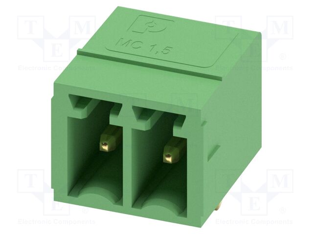 PCB headers, nominal cross section: 1.5 mm?, color: green, n