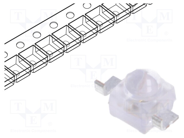 IR transmitter; 940nm; transparent; 40mW; 50°; SMD; 100mA